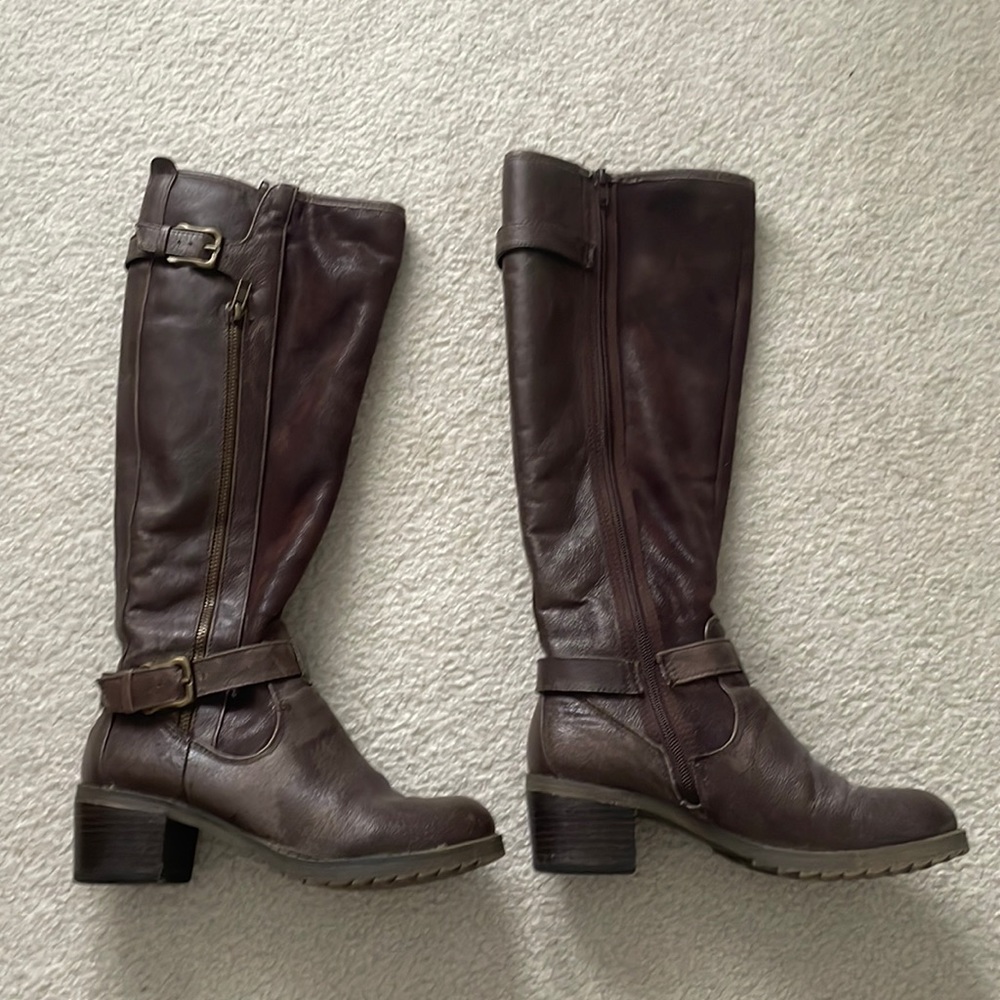 Brown Bare Traps Carmella Long Riding Boots Size 6 1/2 M